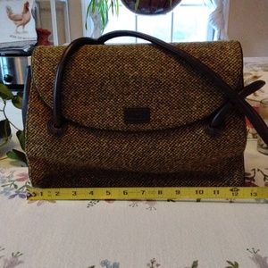 LULU GUINNESS canvas tote purse